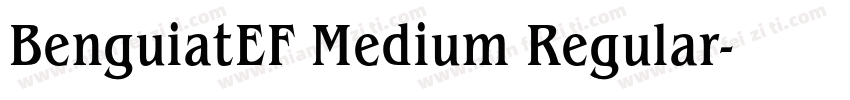 BenguiatEF Medium Regular字体转换